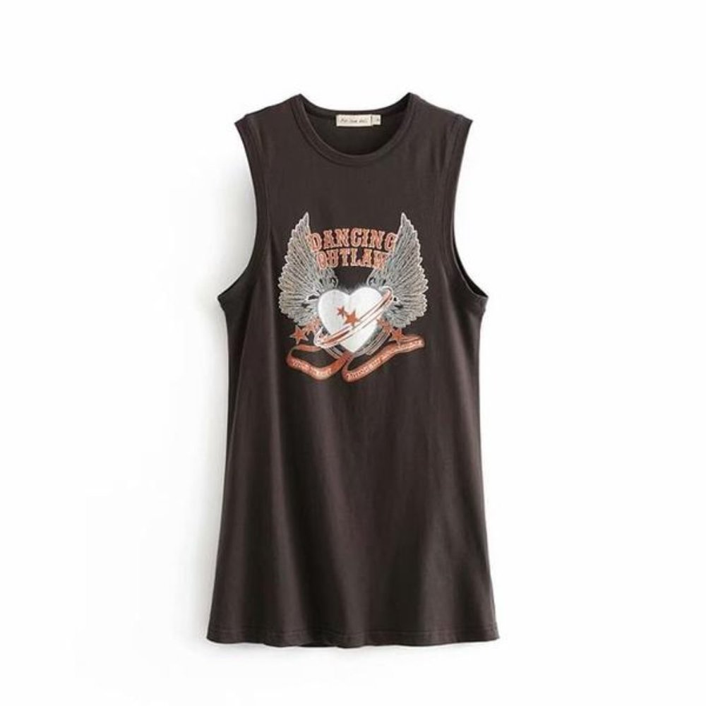 Dancing Outlaw Rocker Vintage Graphic Tee T-Shirt - Picture 7 of 10